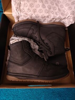 Men's Black High-Top Casual Sneakers